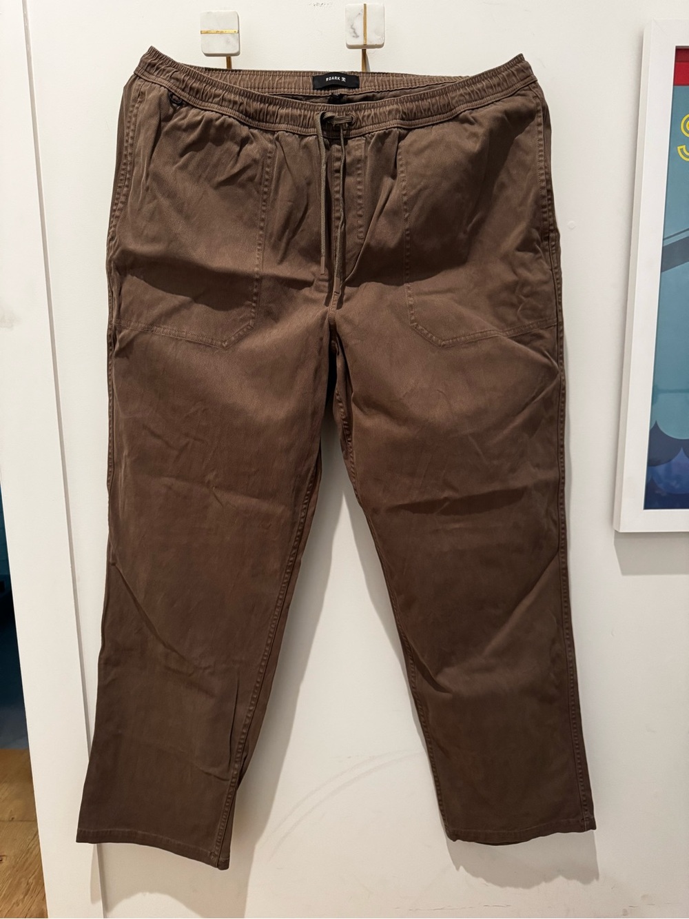 Roark | Made To Fade Drawstring Pants | Washed Brown | XXL | NWOT